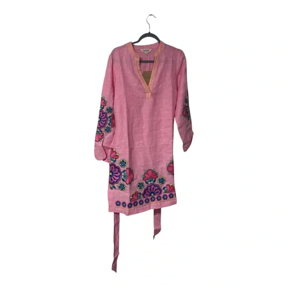 Boden Women's Cleo Linen Tie Waist Dress